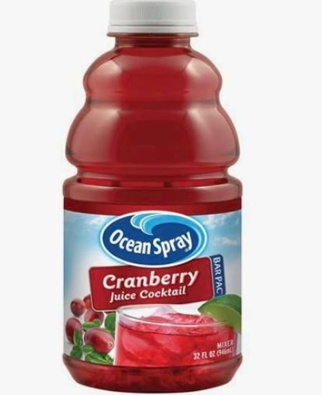 Cranberry Juice.